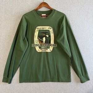 Bayside Clingmans Dome Great Smoky Mountains National Park Green T-Shirt Large